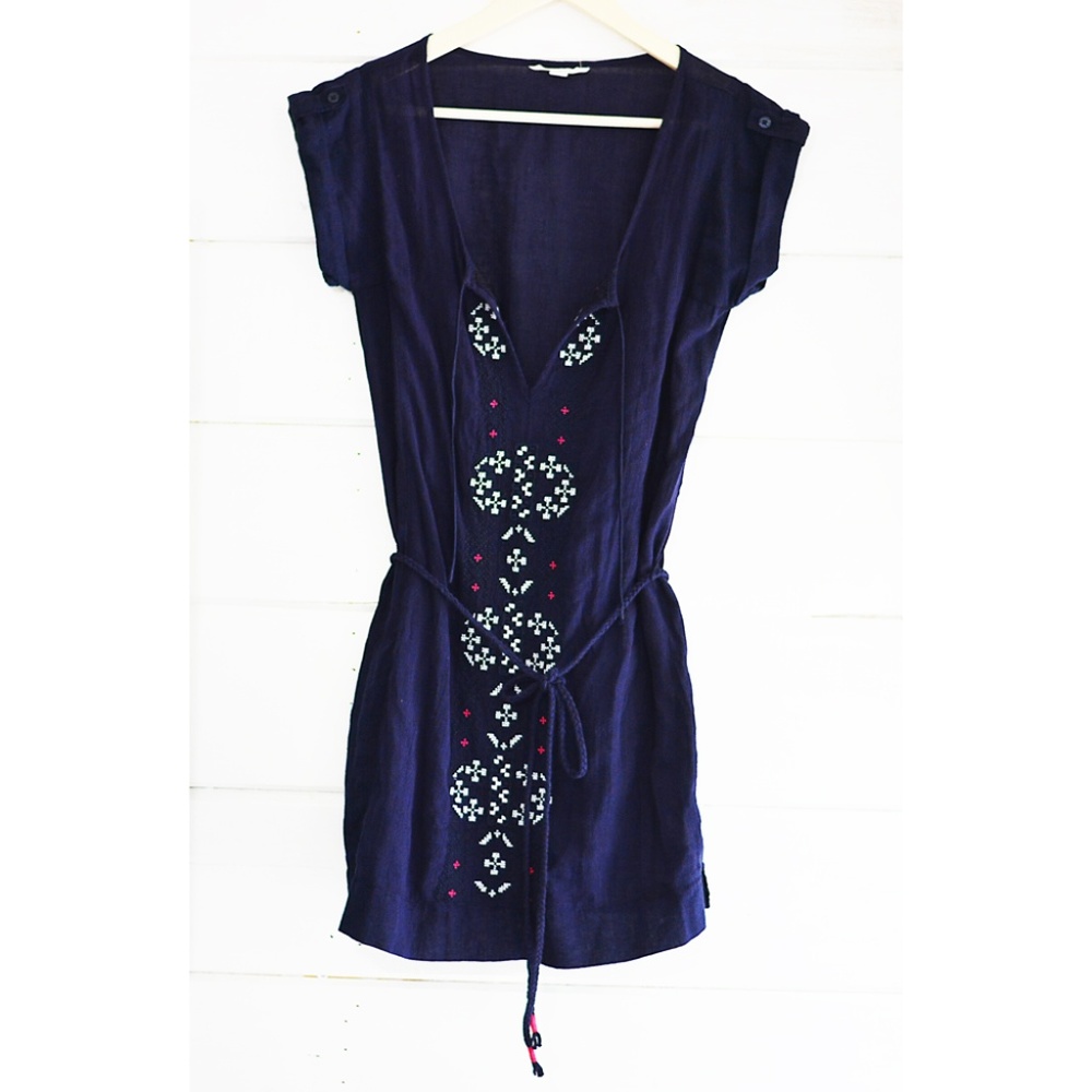 3 for $13 SALE! Navy Embroidered Dress Size XS